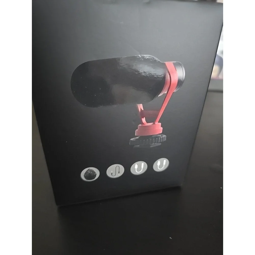 KraftGeek Video Microphone Black Brand New Compatible With Smart Phones Laptops